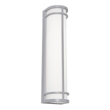 AFX Lighting, Inc. CRNW0624LAJUDTG-PC - Crain 24'' LED Outdoor Sconce 120-277V 25W 5CCT TG w/ PC