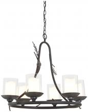 Minka-Lavery 2756-694 - Ponderosa Ridge - 6 Light Outdoor Chandelier