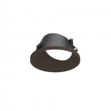 Nora NAPT-3RWWBZ/CL - 3" Apollo Round Flangeless Wall Wash Trim with Clear Lens, Bronze Finish