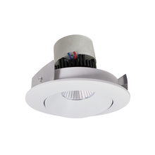 Nora NPR-4RC27XMPW - 4" Pearl 120V LED Round Adjustable Cone Retrofit, 1250lm / 10W, 2700K, Bright White Reflector /