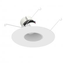 Nora NPR-56RSLA27XMPW - 5"/6" Pearl 120V LED Round Adjustable Slot Retrofit, 1000lm / 10W, 2700K, Bright White