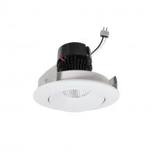 Nora NPRLV-4RC30XMPW - 4" Pearl 12V LED Round Adjustable Cone Retrofit, 1250lm / 10W, 3000K, Bright White Reflector /