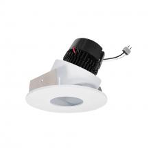 Nora NPRLV-4RPHA27XWW - 4" Pearl 12V LED Round Adjustable Pinhole Retrofit, 950lm / 10W, 2700K, Warm White Pinhole /