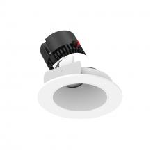 Nora NPRLV-4RSLA30XMPW - 4" Pearl 12V LED Round Adjustable Slot Retrofit, 1050lm / 10W, 3000K, Bright White Reflector /
