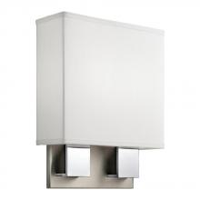 Kichler 10439NCHLED - Santiago LED 14.25" Wall Sconce Brushed Nickel & Chrome