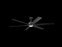 Kichler 300301SBK - Szeplo II LED 80" Fan Satin Black