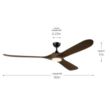 Kichler 310580SBK - 80 Inch Mylo Fan