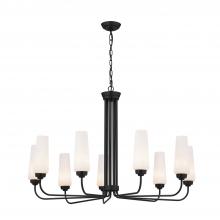 Kichler 52481BK - Truby 38" 9 Light Chandelier Black