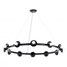 Kichler 52643BK - Palta 42 Inch 12 Light Chandelier in Black