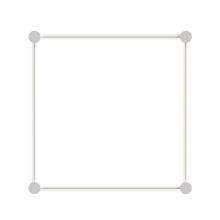 Sonneman 23QSWSR22R120PHA - 24"/24" Square LED Wall Bar