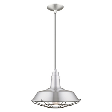 Livex Lighting 41184-66 - 1 Lt Brushed Aluminum Mini Pendant