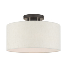 Livex Lighting 49809-92 - 1 Lt English Bronze Semi Flush