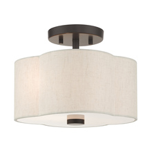 Livex Lighting 58061-92 - 2 Lt English Bronze Semi Flush