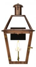 The Coppersmith GT18G - The CopperSmith Georgetown 18" Tall Copper Gas Wall Mount Outdoor Light Lantern Sconce