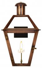 The Coppersmith GT27G - The CopperSmith Georgetown 28" Tall Copper Gas Wall Mount Outdoor Light Lantern Sconce