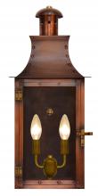 The Coppersmith TE20E - The CopperSmith Terra 20" Tall Copper Electric Wall Mount Outdoor Light Lantern Sconce