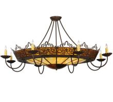 Meyda Green 114129 - 47"W Stanley 8 Arm Semi-Flushmount