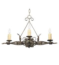 Meyda Green 115231 - 28" Long Elianna 4 Light Oblong Chandelier