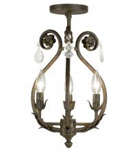 Meyda Green 116704 - 12" Wide Antonia 3 Light Chandelier