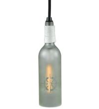 Meyda Green 124432 - 3" Wide Coastal Collection Ships Wheel Wine Bottle Mini Pendant