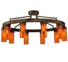 Meyda Green 131887 - 48" Wide Clark 10 Light Semi-Flushmount