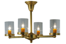 Meyda Green 140502 - 24" Wide Bakersfield 4 Light Chandelier