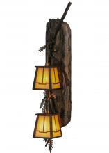 Meyda Green 145030 - 6.5" Wide Pine Branch Valley View 2 Light LED Wall Sconce