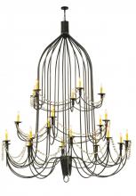 Meyda Green 149323 - 72" Wide Bell 20 Light Three Tier Chandelier