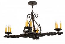 Meyda Green 174436 - 42" Long Elianna 12 LT Oblong Chandelier