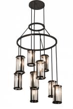 Meyda Green 190661 - 36" Wide Cartier 9 LT Cascading Chandelier