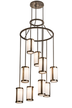 Meyda Green 192968 - 35" Wide Cartier 9 LT Cascading Chandelier