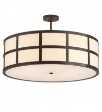 Meyda Green 202567 - 36" Wide Cilindro Barnabas Semi-Flushmount