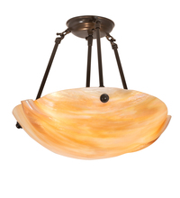 Meyda Green 215806 - 16" Wide Atelier Semi-Flushmount