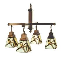 Meyda Green 69276 - 24"W Backyard Friends 4 LT Chandelier