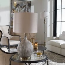 Uttermost 27715-1 - Uttermost Hedera Textured Ivory Table Lamp