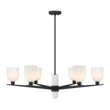 Savoy House 1-1125-6-89 - Collier 6-Light Chandelier in Matte Black