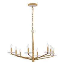 Savoy House 1-1965-8-60 - Judi 8-Light Chandelier in Distressed Gold by Breegan Jane