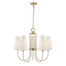 Savoy House 1-4703-5-322 - Wilkes 5-Light Chandelier in Warm Brass by Dann Foley