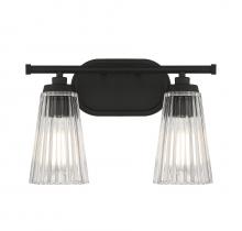 Savoy House 8-1745-2-BK - Chantilly 2-Light Bathroom Vanity Light in Matte Black