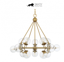 Savoy House 1-1932-15-322 - Orion 15-Light Chandelier in Warm Brass