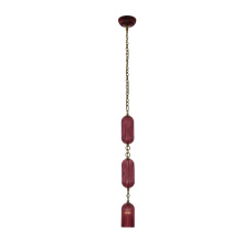 Kalco 519611STB/MGNT - Verde 4 IN Pendant Magenta Glass