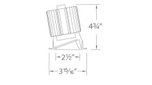WAC US R2RWT-ATWA-BKWT - Volta 2" Round Wall Wash Trim