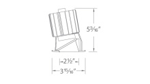 WAC US R2SWT-ATWA-BKWT - Volta 2" Square Wall Wash Trim