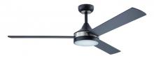 Eglo 235003-5223A - 52" PIERPORT LED c/fan, Blk/Br.Nickel