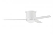 Craftmade CLE52W3 - 52" Hugger Ceiling Fan w/Blades & LED Light Kit, Damp Rated