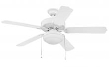 Craftmade END52WW5PC1 - 52" Ceiling Fan w/Blades & LED Light Kit, Wet Rated