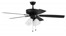 Craftmade P114FB5-52FBGW - 52" Ceiling Fan w/Blades, 4 White Frost LED Lights