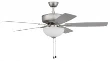 Craftmade P211BN5-52BNGW - 52" Ceiling Fan w/Blades, White Frost Bowl LED