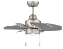 Craftmade PPT24BNK6 - 24" Ceiling Fan w/Blades, LED Light Kit