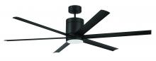 Craftmade TTE65FB6 - 65 " Ceiling Fan w/Blades & LED Light Kit, Wet Rated